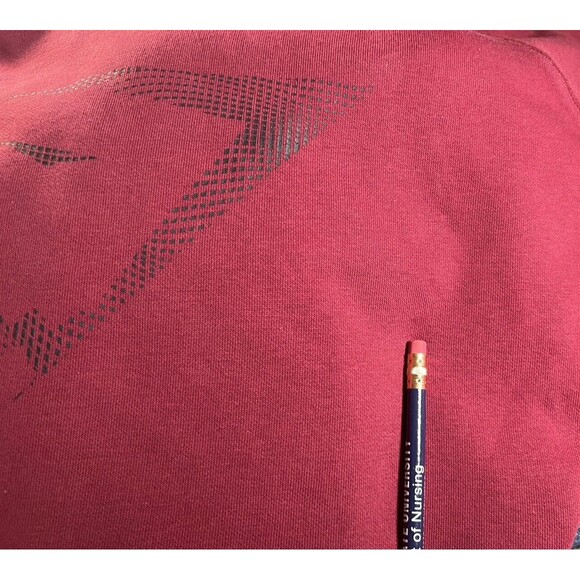 Gymshark Men’s Sz Large Maroon Hoodie Black Logo Sweatshirt Gym Training Work - Picture 12 of 12